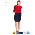 Ladies Red Fashion Pullover 100% Kaschmirpullover